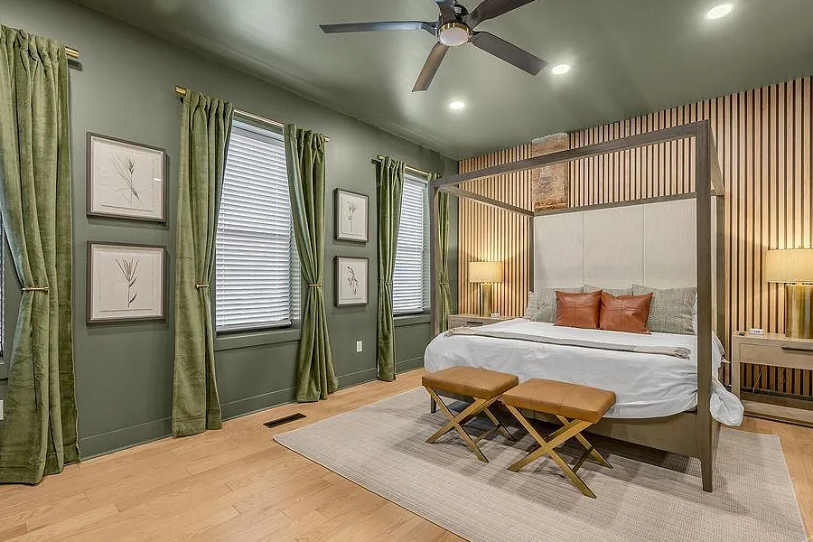 cincinnati ohio completed fix-and-flip bedroom woodpanels