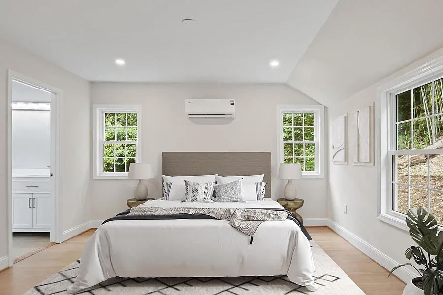 finished master bedroom remodel arlington va