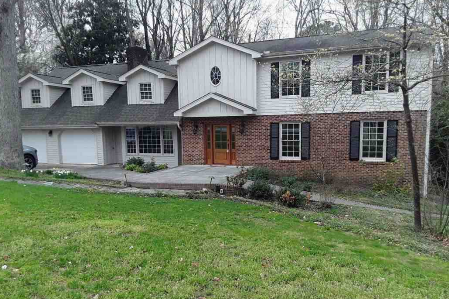 fron entrance raleigh fix-and-flip rehab before