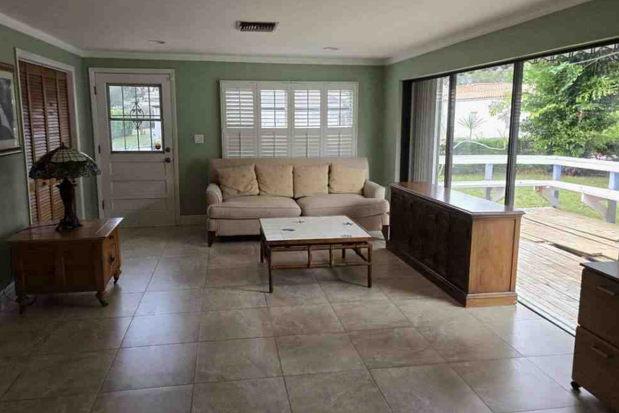 living-room miami shores, florida rehab project before