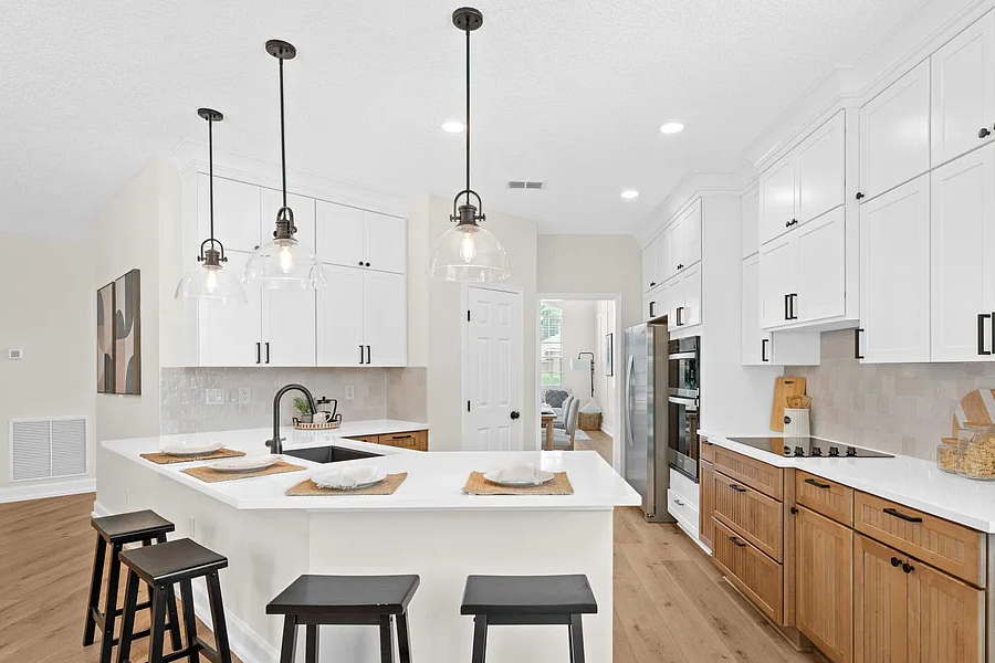 st johns florida completed kichen remodel white oak